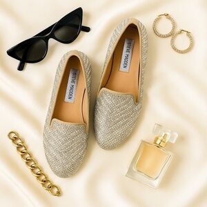 Steve Madden jeweled/ rhinestone/ beaded loafers ❤️